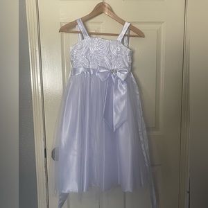 Size 8 white girls formal dress